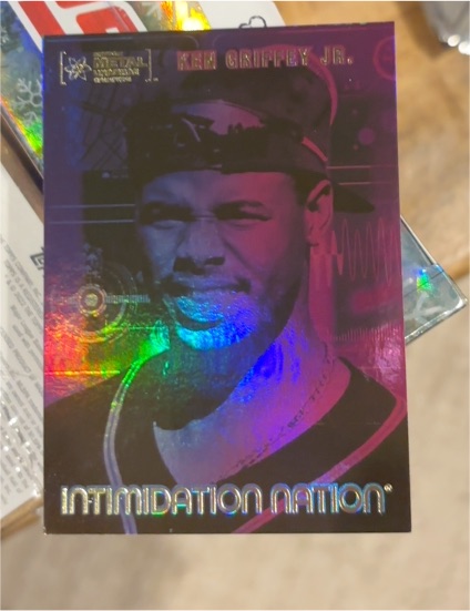 2022 Skybox Metal Universe Champions Intimidation Nation #IN-15 Ken Griffey Jr. — front