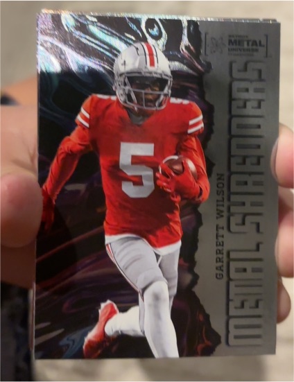 2022 Skybox Metal Universe Champions Metal Shredders #109 Garrett Wilson — front