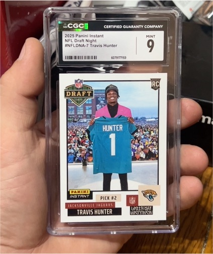 2025 Panini Instant NFL Draft Night #NFLDNA-7 Travis Hunter — front