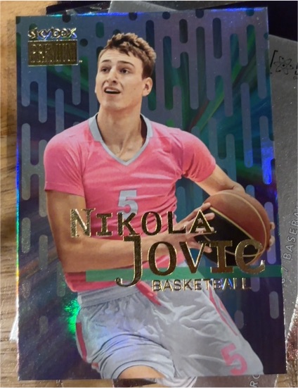 2022 Skybox Metal Universe Champions #S-7 Nikola Jovic — front
