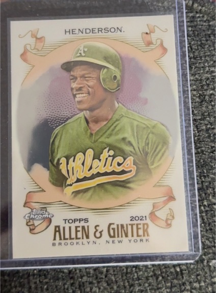 2021 Topps Allen & Ginter #30 Rickey Henderson — front