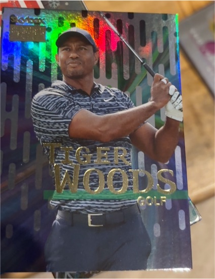 2022 Skybox Metal Universe Champions #S-25 Tiger Woods — front