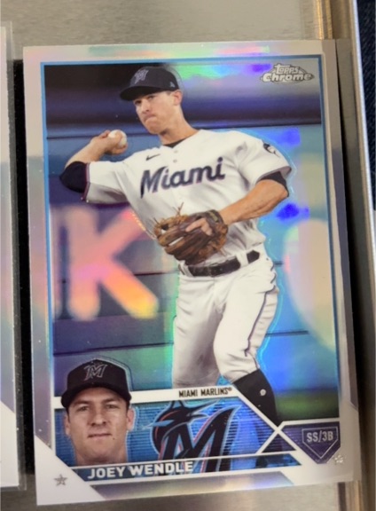 2023 Topps Chrome Update #USC75 Joey Wendle — front