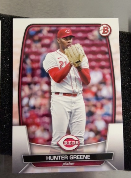 2023 Bowman #35 Hunter Greene — front