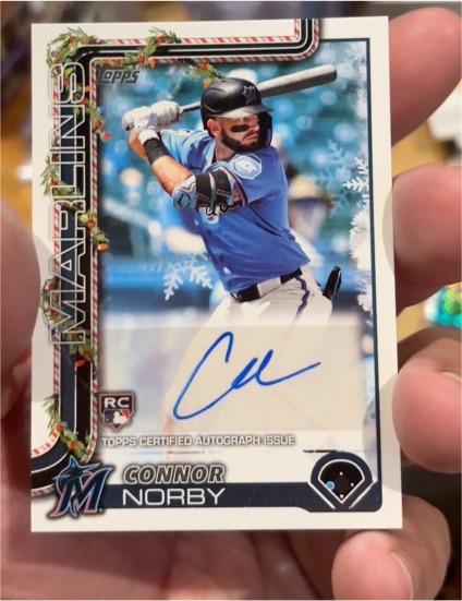 2025 Topps Holiday #H124 Connor Norby — front