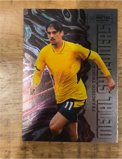 2022 Skybox Metal Universe Metal Shredders #112 Francisco Trincao — front