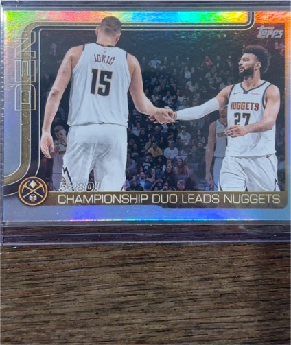 2025-26 Topps Basketball #286 Championship Duo Leads Nuggets — front
