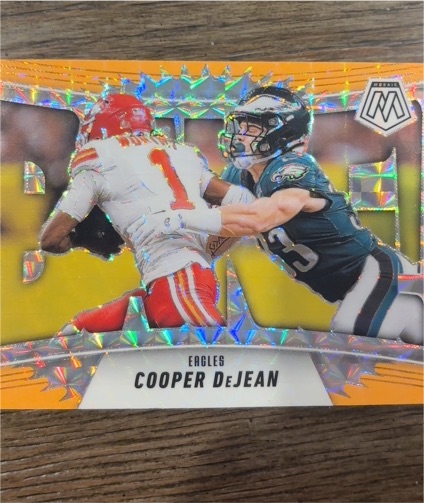 2025 Panini Mosaic Bang #9 Cooper DeJean — front
