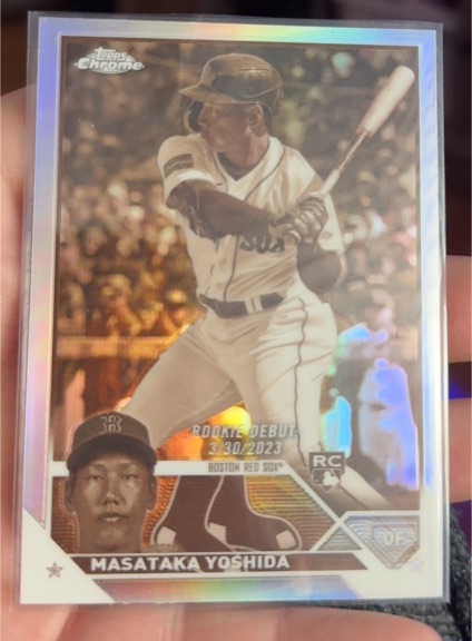 2023 Topps Chrome Update #US5 Masataka Yoshida Rookie Debut — front