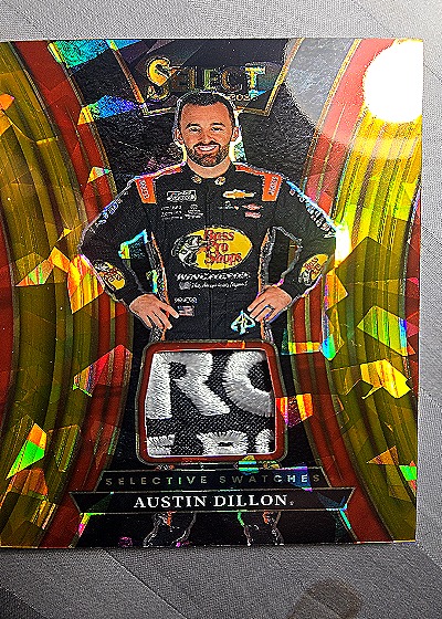 2025 Panini Select NASCAR #SS-ADN Austin Dillon Selective Swatches — front