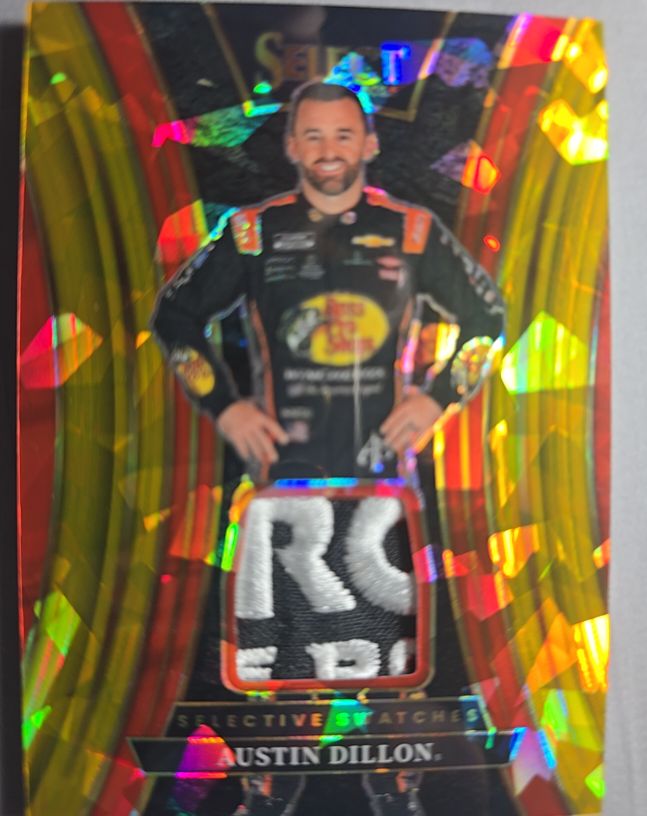 2025 Panini Select NASCAR #SS-ADN Austin Dillon Selective Swatches Tie-Dye — front