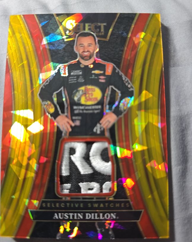 2025 Panini Select #SS-ADN Austin Dillon Selective Swatches — front