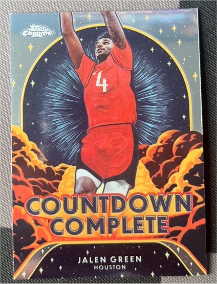 2024-25 Topps Chrome #CC-8 Jalen Green Countdown Complete — front