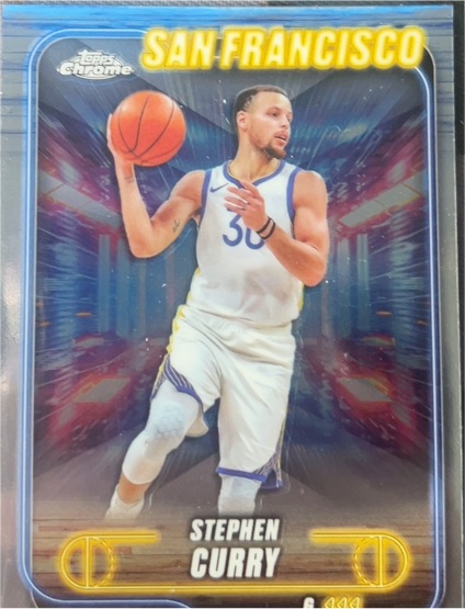 2024-25 Topps Chrome #187 Stephen Curry — front