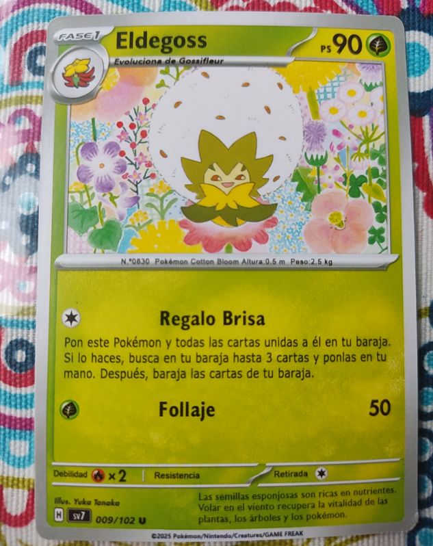 2024 Pokemon SV07: Stellar Crown #011 Eldegoss — front