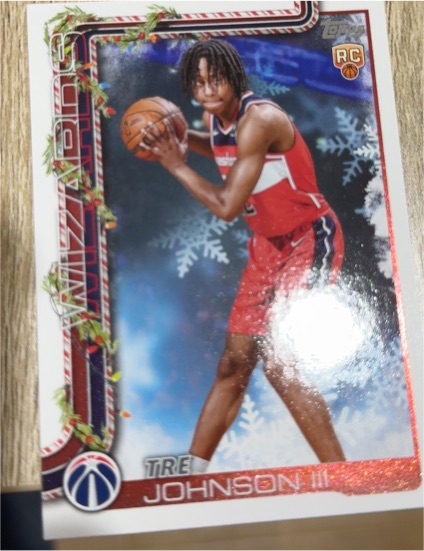 2025-26 Topps Holiday #H166 Tre Johnson III — front