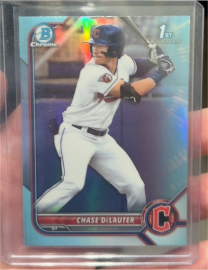 2022 Bowman Draft Chrome #BDC-49 Chase DeLauter — front