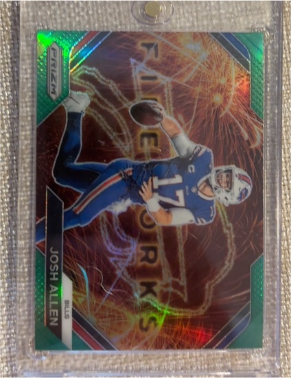 2023 Panini Prizm Fireworks #F-4 Josh Allen — front