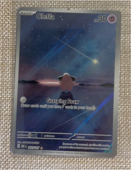 2023 Pokémon SV03 #202 Cleffa Obsidian Flames Illustration Rare — front