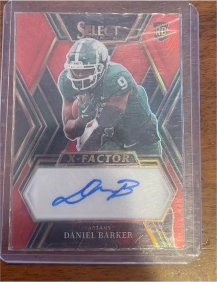 2023 Panini Select Draft Picks X-Factor Signatures #XS-DBA Daniel Barker — front
