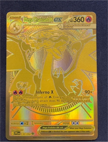 2025 Pokémon #130 Mega Charizard X ex — front