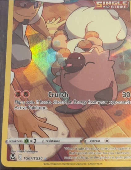 2022 Pokémon TCG SWSH12: Silver Tempest Trainer Gallery #TG07 Rockruff — front