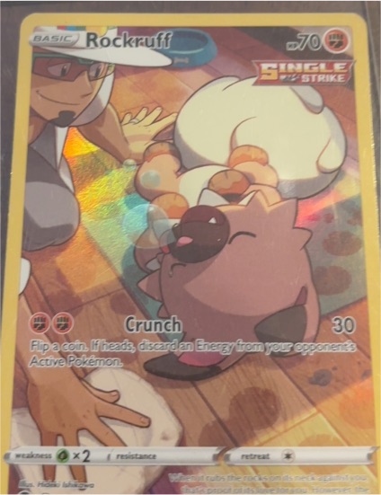2023 Pokémon SWSH12: Silver Tempest Trainer Gallery #TG07 Rockruff — front