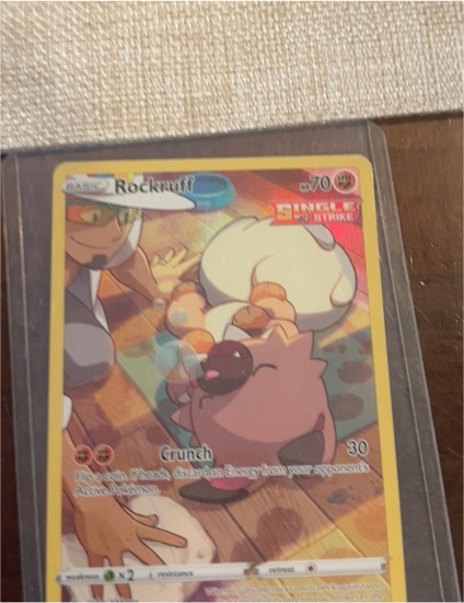 2022 Pokémon Sword & Shield Silver Tempest #TG07 Rockruff — front
