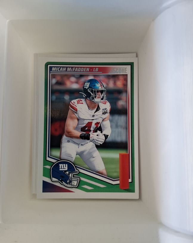 2025 Panini Score #216 Micah McFadden — front