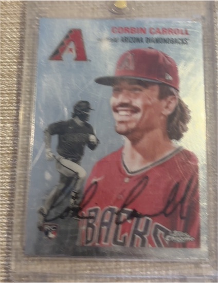 2023 Topps Chrome Platinum Anniversary #350 Corbin Carroll RC — front