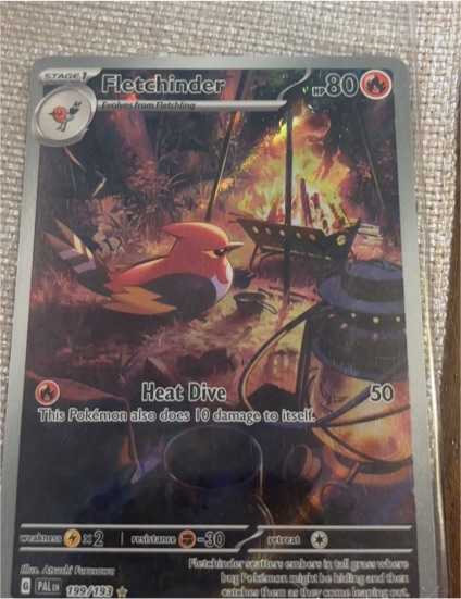 2023 Pokémon Paldea Evolved #199 Fletchinder — front