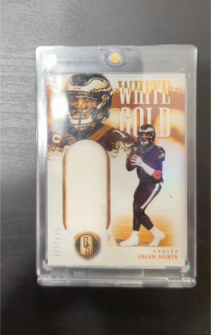 2022 Panini Gold Standard White Gold #WG-JHU Jalen Hurts — front