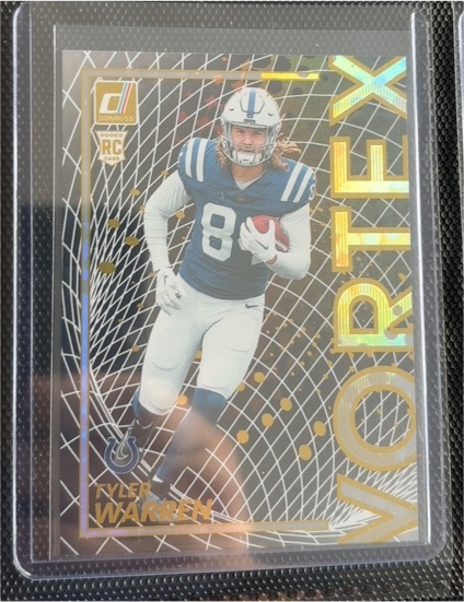 2025 Donruss #10 Tyler Warren Vortex Rookie — front