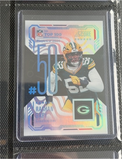 2025 Panini Score Top 100 #50 Rashan Gary — front