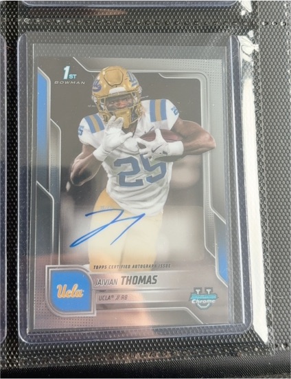 2025 Bowman Chrome University #47 Jaivian Thomas — front