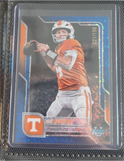 2025 Bowman Chrome University #192 Joey Aguilar — front
