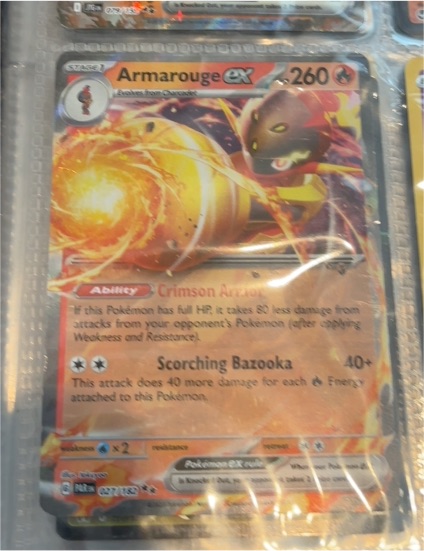 2023 Pokémon SV04: Paradox Rift #027 Armarouge ex — front