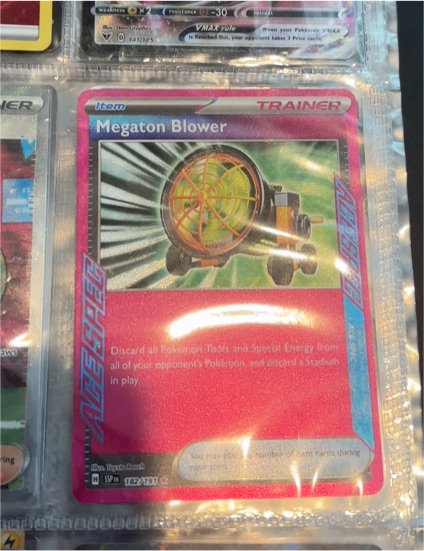 2022 Pokémon S&V Surging Sparks #182 Megaton Blower — front