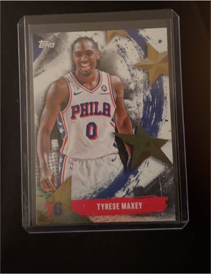 2025-26 Topps Stars of the NBA #SA-27 Tyrese Maxey — front