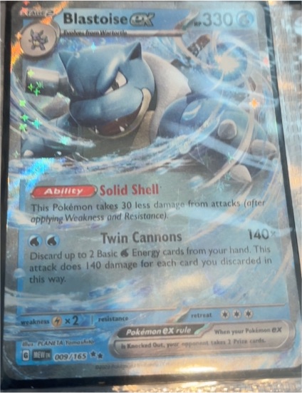 2023 Scarlet & Violet 151 #009 Blastoise ex — front