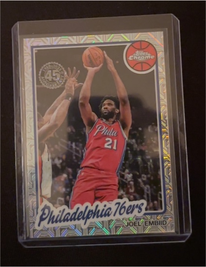 2025-26 Topps 1980-81 Topps Chrome #TC-JBE Joel Embiid — front