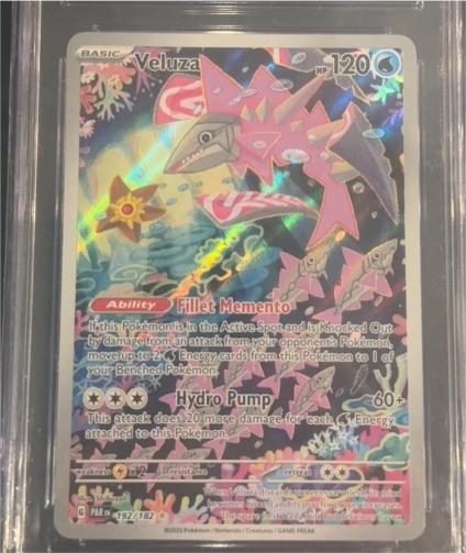 2023 Pokémon SV04 Paradox Rift #192 Veluza Illustration Rare — front