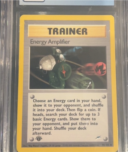 2002 Pokémon Neo Destiny #98 Energy Amplifier — front