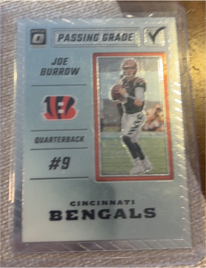 2023 Donruss Optic Passing Grade #PG-JB Joe Burrow — front