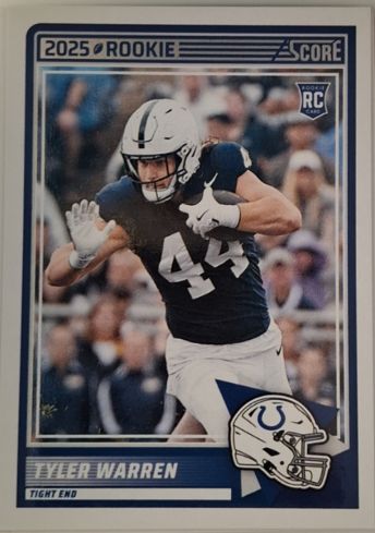 2025 Panini Score #21 Tyler Warren — front