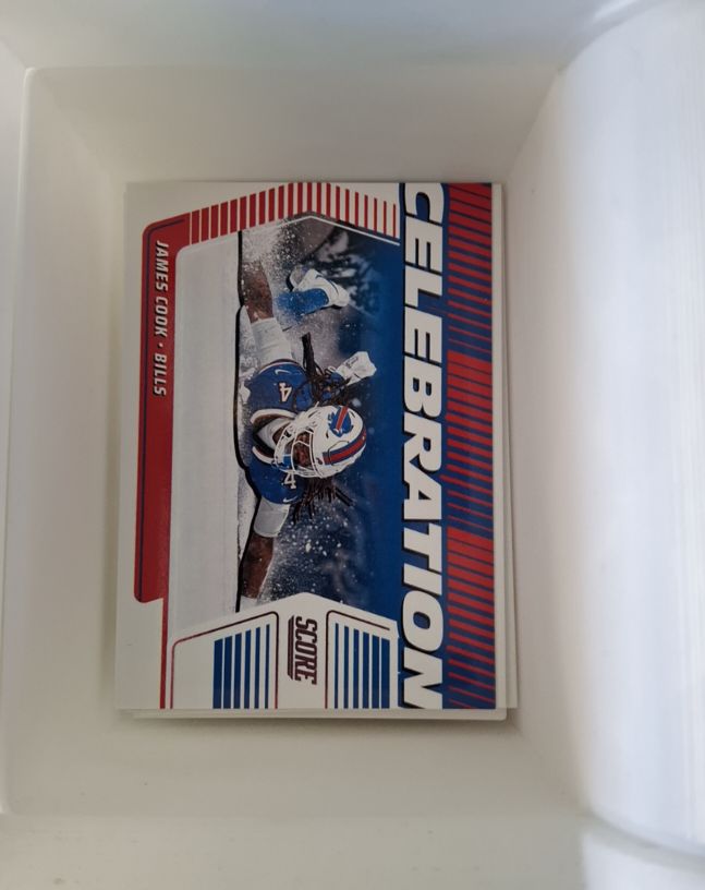 2025 Panini Score #C-JCO James Cook Celebration — front