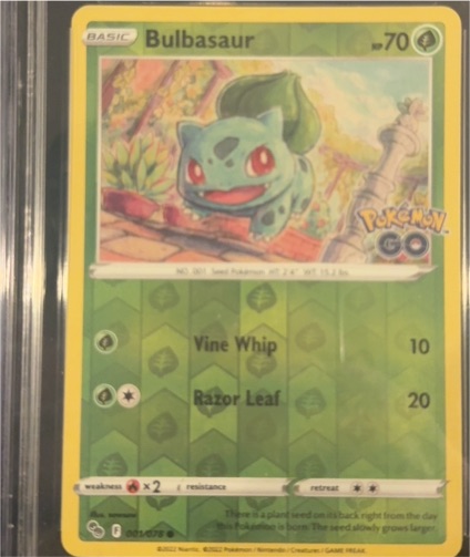 2022 Pokémon GO #001 Bulbasaur — front