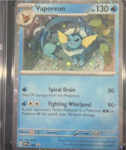 2023 Pokémon TCG Scarlet & Violet Promo #168 Vaporeon — front