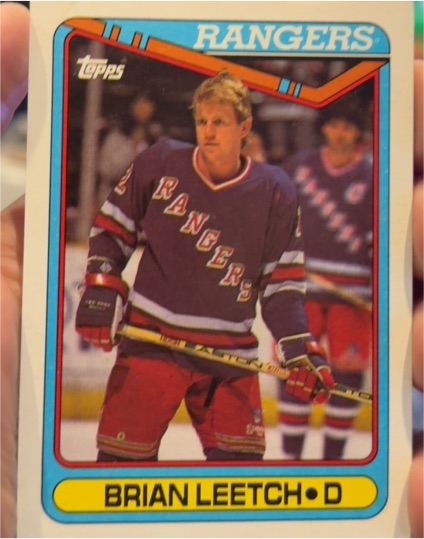 1990-91 Topps #221 Brian Leetch — front