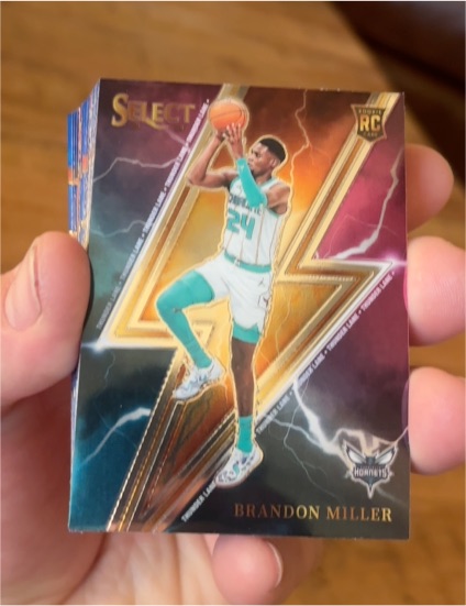 2023-24 Panini Select Thunder Lane #12 Brandon Miller Rookie Card — front